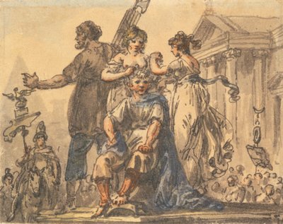 Die Bildung der Bürgerkrone de Julius Caesar Ibbetson