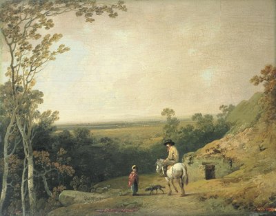 Paisaje con figuras de Julius Caesar Ibbetson
