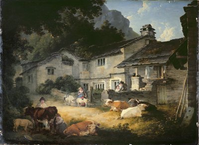 La casa del pintor, Ambleside de Julius Caesar Ibbetson