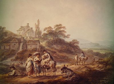 El molino de agua de Julius Caesar Ibbetson