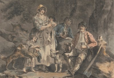El leñador y su familia de Julius Caesar Ibbetson