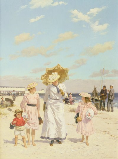 Sobre las arenas, c.1900 (óleo sobre lienzo) de Julius Ehrentraut