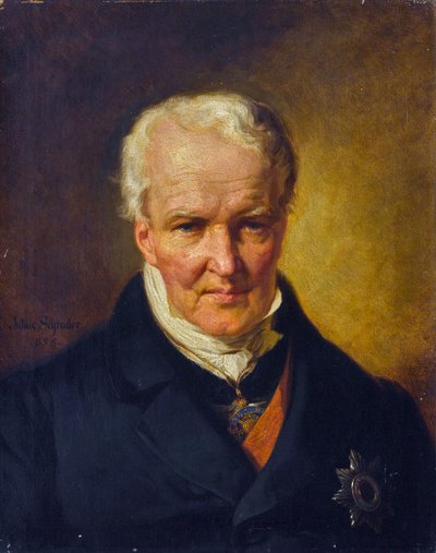 Retrato de Alexander von Humboldt (1769-1859) de Julius Friedrich Anton (after) Schrader