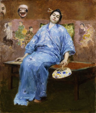 Geisha en descanso de Julius Gari Melchers