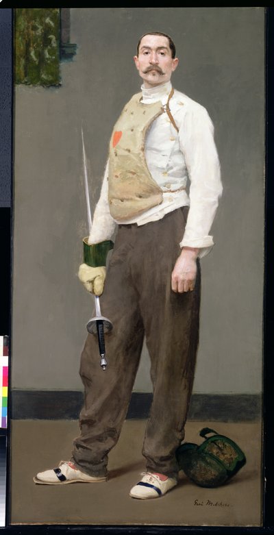 El Maestro de Esgrima, c.1900 de Julius Gari Melchers