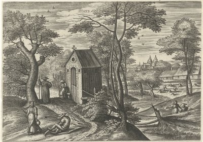 Julio Ivlivs (título en objeto) Los doce meses (título de la serie) de Julius Goltzius