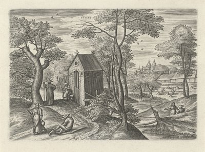 Julio Ivlivs (título en objeto) Los doce meses (título de la serie) de Julius Goltzius
