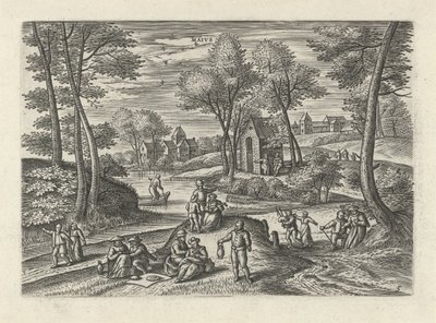 Mayo Maivs (título sobre el objeto) Los doce meses (título de la serie) de Julius Goltzius