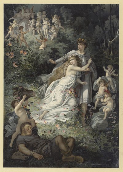 Ilustración para Sueño de una noche de verano de Julius Hoeppner