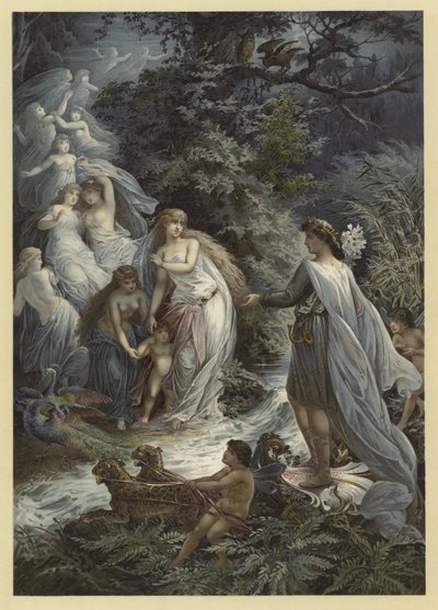 Ilustración para Sueño de una noche de verano de Julius Hoeppner