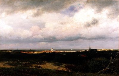 Vista Costera cerca de La Haya de Julius Jacobus de Sande Bakhuizen