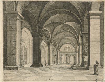 interior de la iglesia Perspectivas (título de la serie) de Julius Milheuser