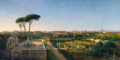 Vista de Roma desde el Aventino, 1873 de Julius O. Montalant