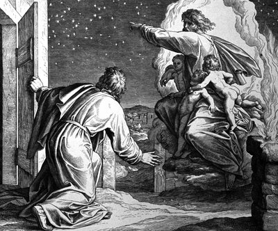 Abraham recibe la orden de Dios de abandonar Harran de Julius Schnorr von Carolsfeld