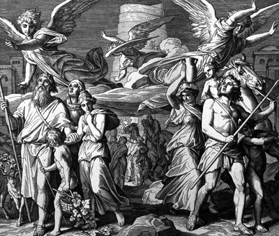 Babel, la dispersión de los descendientes de Noé de Julius Schnorr von Carolsfeld