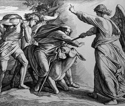Balaam y el ángel de Julius Schnorr von Carolsfeld