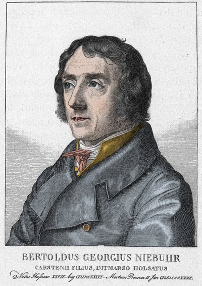 Barthold Georg Niebuhr 1776 - 1831, historiador alemán - Retrato de Barthold Georg Niebuhr historiador alemán (Copenhague) de Julius Schnorr von Carolsfeld