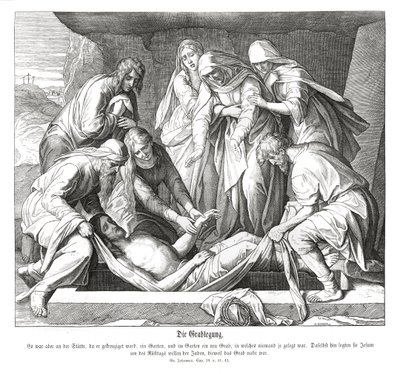 Entierro de Jesús, Evangelio de Juan de Julius Schnorr von Carolsfeld