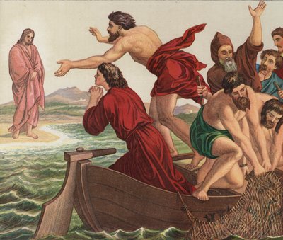 Cristo apareciendo en el Lago de Tiberíades de Julius Schnorr von Carolsfeld