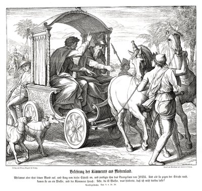 Conversión del eunuco, Hechos de los Apóstoles de Julius Schnorr von Carolsfeld