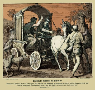 Conversión del eunuco, Hechos de los Apóstoles de Julius Schnorr von Carolsfeld