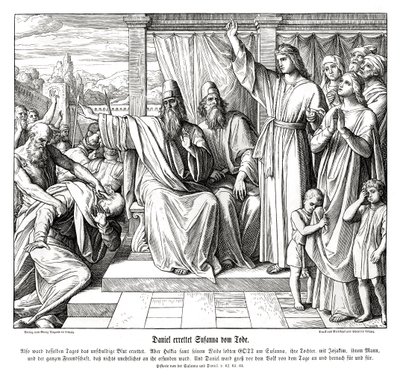Daniel salva la vida de Susana, Susana y Daniel de Julius Schnorr von Carolsfeld
