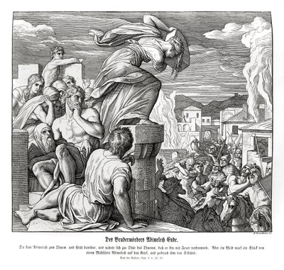 Muerte de Abimelec, Jueces de Julius Schnorr von Carolsfeld