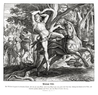 La muerte de Absalón, 2 Samuel de Julius Schnorr von Carolsfeld
