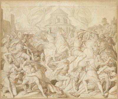 Derrota de Wittekind cerca de Bürberg de Julius Schnorr von Carolsfeld