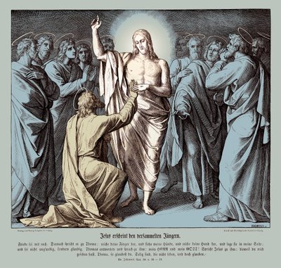 Tomás el incrédulo, Evangelio de Juan de Julius Schnorr von Carolsfeld