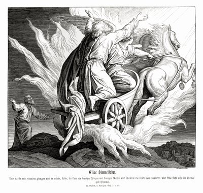 Ascensión de Elías, 2 Reyes de Julius Schnorr von Carolsfeld