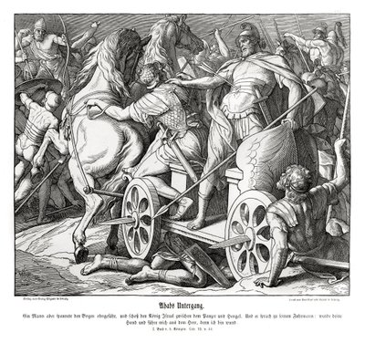 Caída de Acab de Julius Schnorr von Carolsfeld