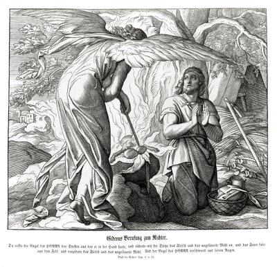 Gedeón es llamado como juez, Jueces de Julius Schnorr von Carolsfeld