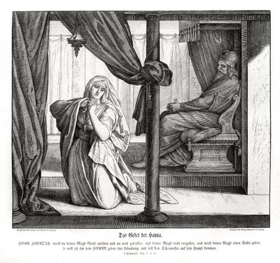 La oración de Ana de Julius Schnorr von Carolsfeld