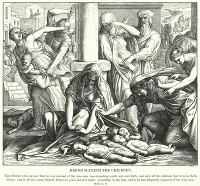 Herodes mata a los niños de Julius Schnorr von Carolsfeld