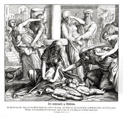 Herodes mata a los niños, Evangelio de Mateo de Julius Schnorr von Carolsfeld