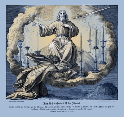 Jesucristo se revela a Juan, Apocalipsis de Julius Schnorr von Carolsfeld