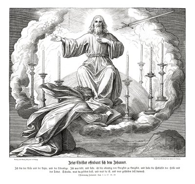 Jesucristo se revela a Juan, Apocalipsis de Julius Schnorr von Carolsfeld