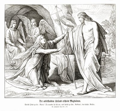 Jesús aparece a María Magdalena, Evangelio de Juan de Julius Schnorr von Carolsfeld