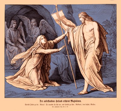 Jesús aparece a María Magdalena, Evangelio de Juan de Julius Schnorr von Carolsfeld