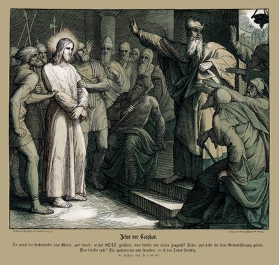 Juicio de Jesús ante Caifás, Evangelio de Mateo de Julius Schnorr von Carolsfeld