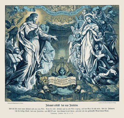 Visión de Juan de la nueva Jerusalén, Apocalipsis de Julius Schnorr von Carolsfeld