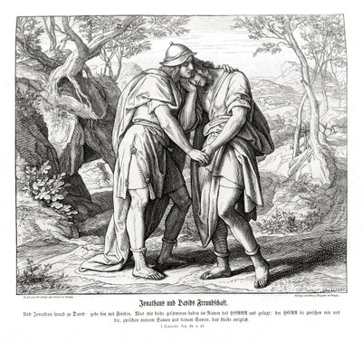 La amistad de Jonatán y David de Julius Schnorr von Carolsfeld