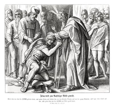 Josué es nombrado sucesor de Moisés, Números de Julius Schnorr von Carolsfeld