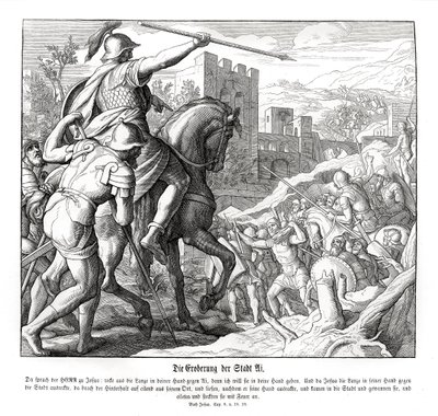 Josué toma la ciudad de Ai, Josué de Julius Schnorr von Carolsfeld