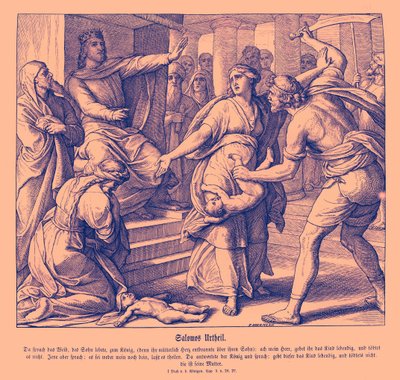 El juicio de Salomón de Julius Schnorr von Carolsfeld