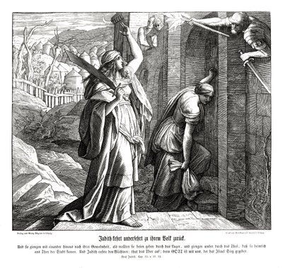 Judith regresa a su pueblo, libro de Judith de Julius Schnorr von Carolsfeld