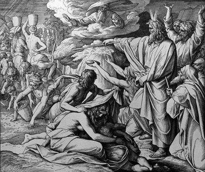 Milagro de Moisés de Julius Schnorr von Carolsfeld