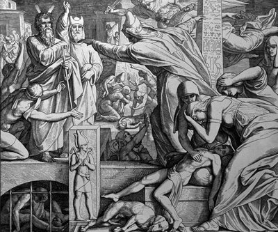Moisés y el Faraón de Julius Schnorr von Carolsfeld