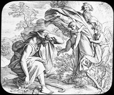 Moisés y la zarza ardiente de Julius Schnorr von Carolsfeld